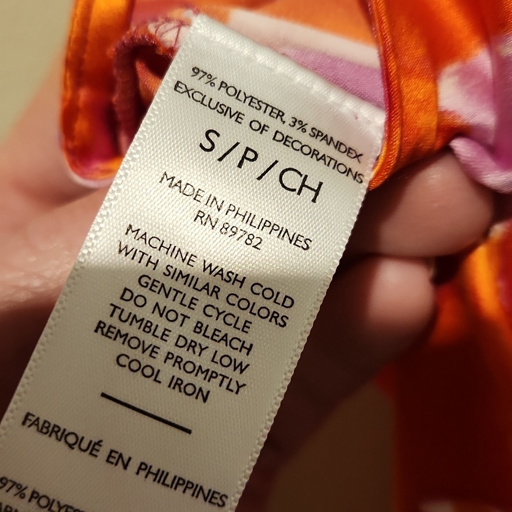 ❤️ N NATORI FLORAL SATIN SLIP DRESS, SMALL - Picture 11 of 11